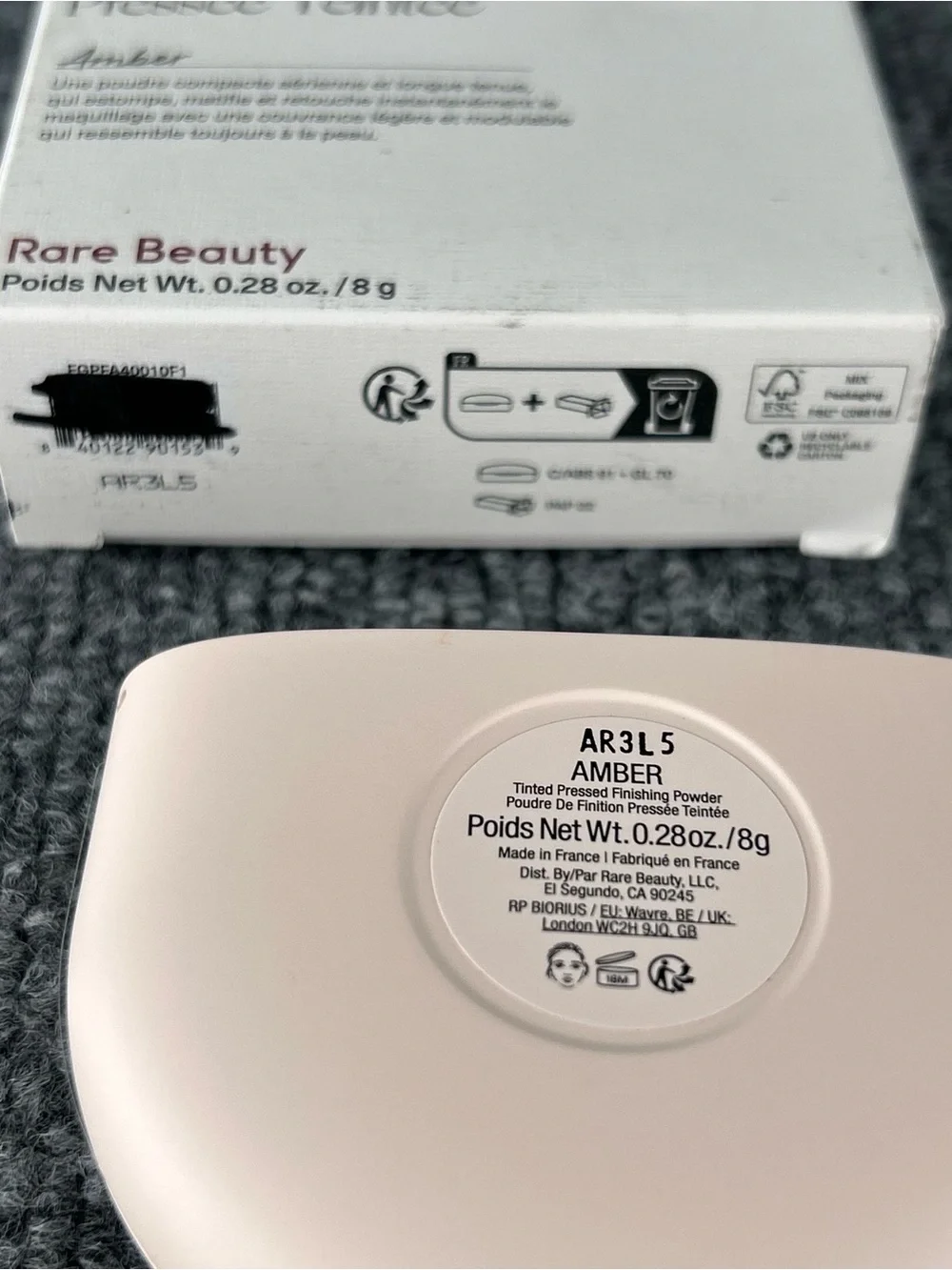 Rare Beauty True To Myself Tinted Pressed Finishing Powder AMBER .28oz NIB